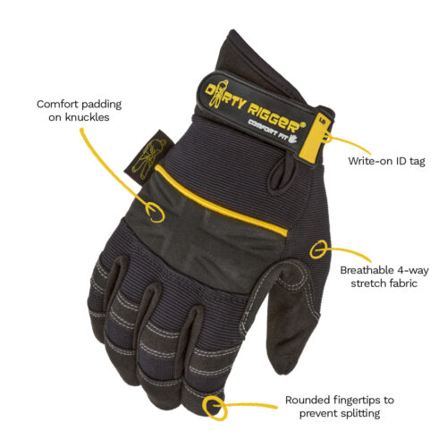 Dirty Rigger Comfort Fit Rigger Glove – Full Fingered