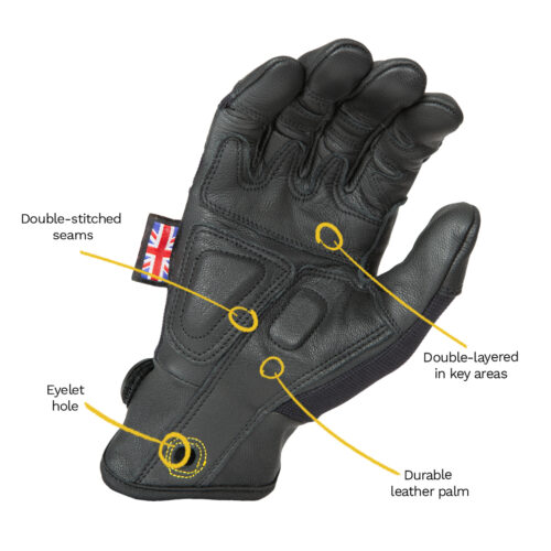 Dirty Rigger Leather Grip Glove – Full Fingered