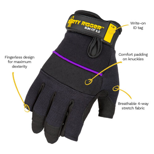 Dirty Rigger SlimFit Rigger Glove – Fingerless